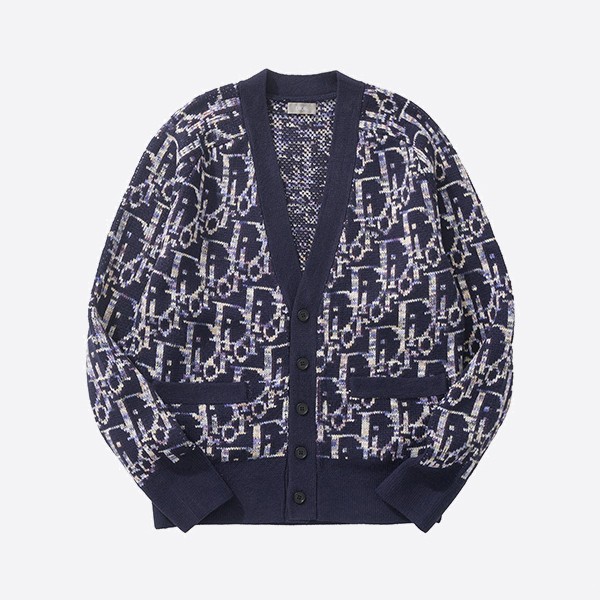 Dior Oblique Cardigan Navy