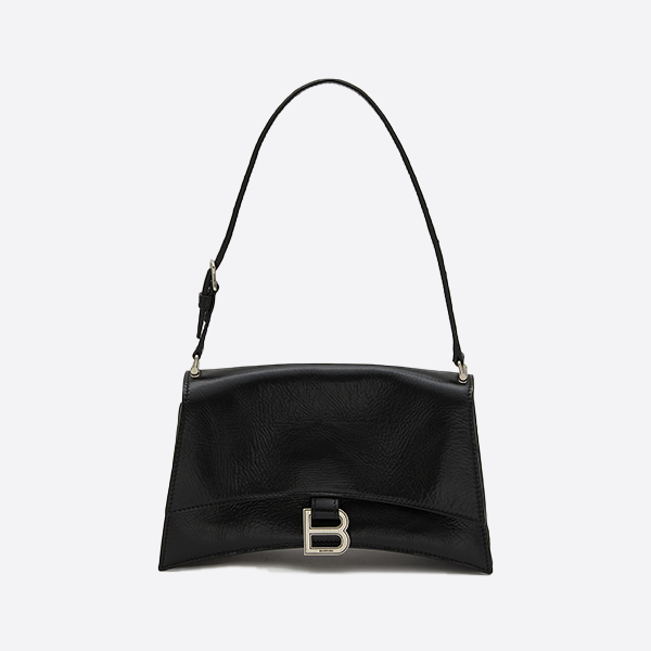 Balenciaga's latest Crush small bag with leather shoulder strap, 221243765