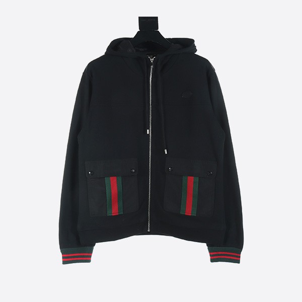 Gucci Webbing Pocket Work Zipper Jacket