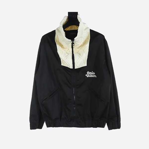 Louis Vuitton Cable Tie Collar Zippered Belted Jacket