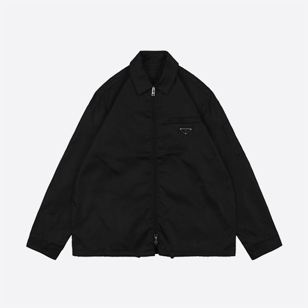 Prada 23Fw Pocket Triangle Double Zip Jacket