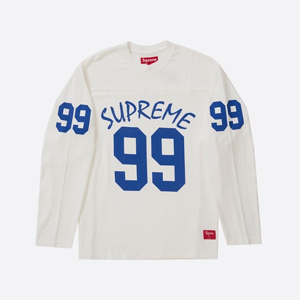 Supreme 99 L/S Football Top White