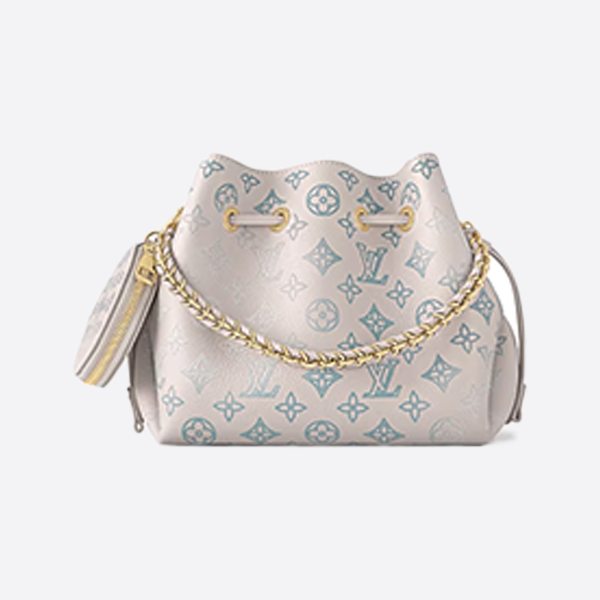 Louis Vuitton Flight Mode Collection Classic Perforated Leather Bella Bucket Bag M12125