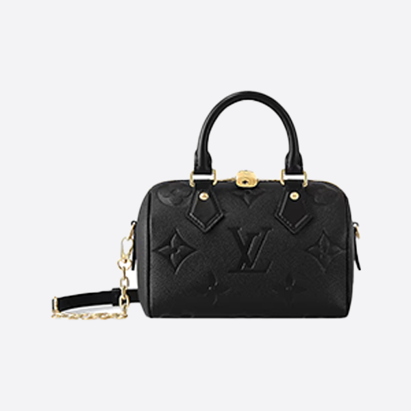Louis Vuitton smooth Monogram Empreinte grained leather Speedy Bandoulière 20 bag M58953