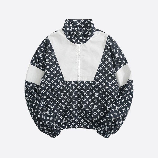 Louis Vuitton Monogram Print Technical Track Top in Navy