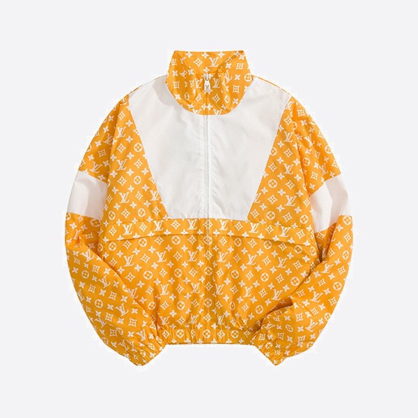 Louis Vuitton Monogram Print Technical Track Top in Yellow