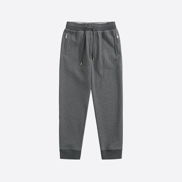 Dior Cotton Cashmere Knit Track Pants in Gray
