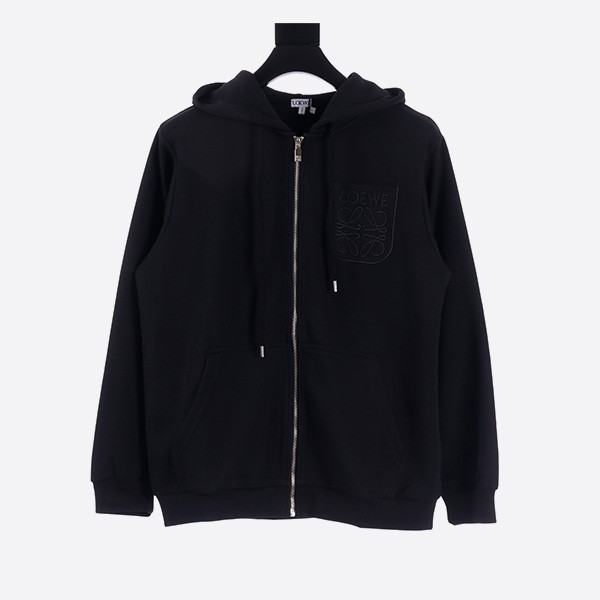 Loewe 24Fw Dark Pattern Embroidered Logo Suit Jacket