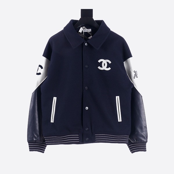 Chanel patchwork embroidered stadium jacket