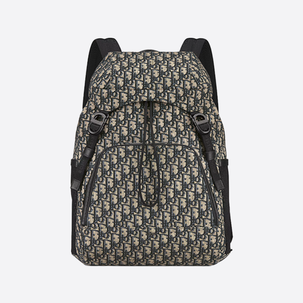 Dior 8 Backpack with Flap, Oblique Jacquard, 1EIBA187YKY_H27E