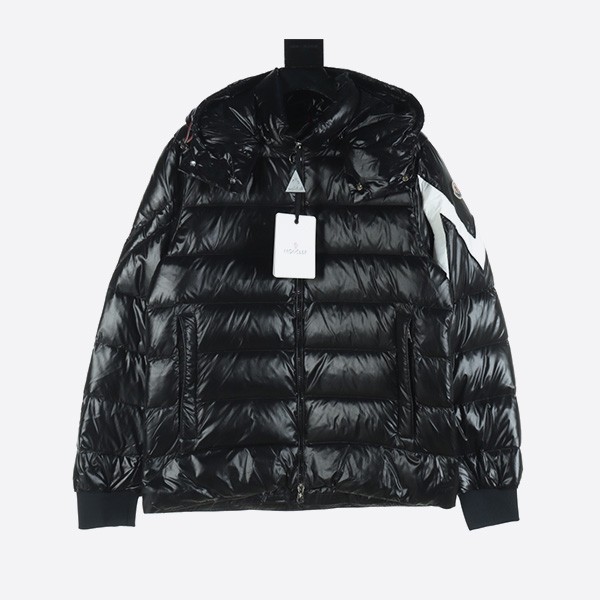 Moncler Corridor Double Peak Stripe Detachable Hooded Down Jacket
