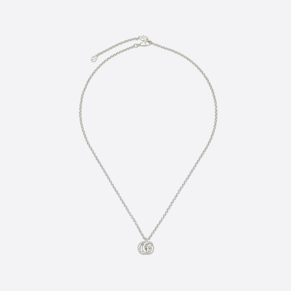 Gucci 925 Sterling Silver GG Marmont Series Necklace 770724 J8400 8106