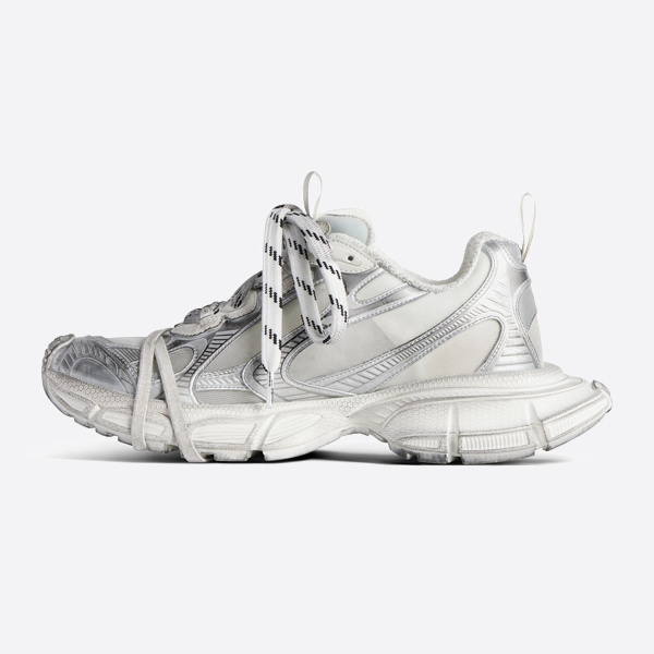 Balenciaga 3XL Transparent Mesh Silver Dad Shoes 734734WTRMH9080