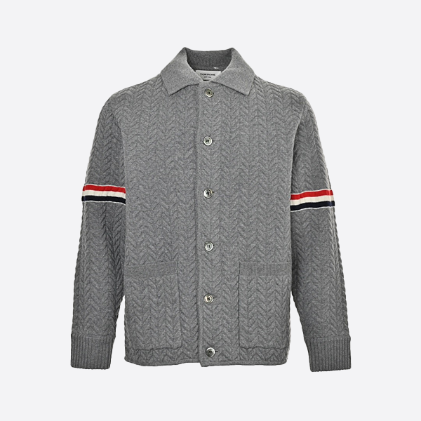 Thom Browne 24FW Herringbone Wool Coat
