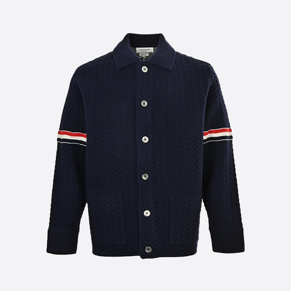 Thom Browne 24FW Herringbone Wool Coat