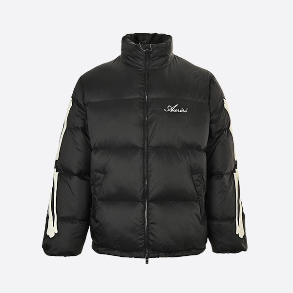 Amiri Bone Sleeve Embroidered Down Jacket
