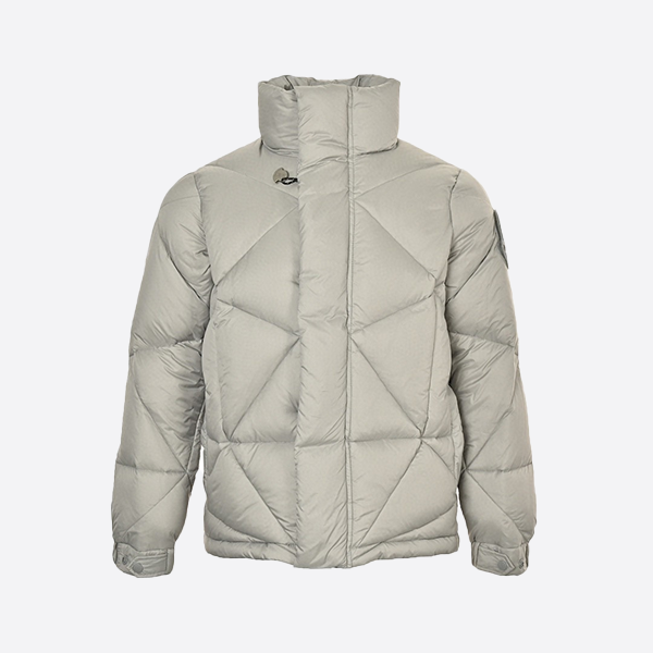 Moncler & Phaidon co-branded triangle cut stand collar down jacket