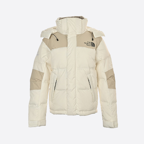 The North Face Color Block Zip Hooded Down Jacket