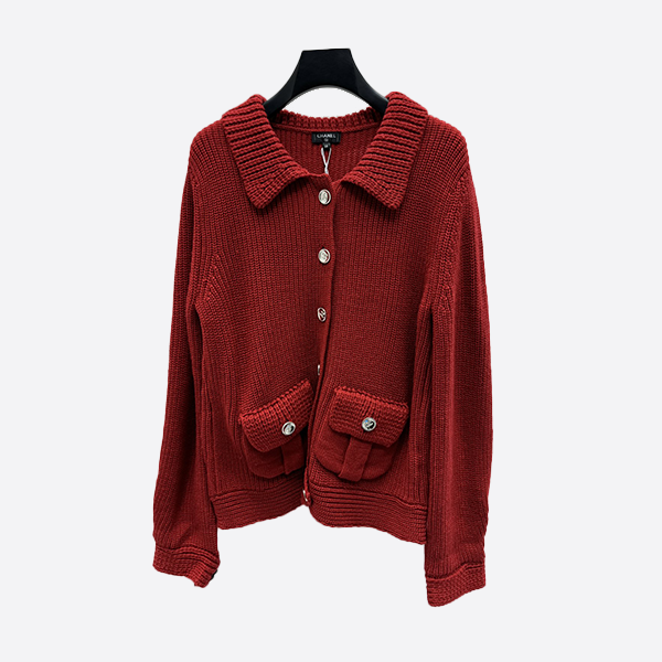 Chanel Lapel Simple Lazy Thick Knit Cardigan