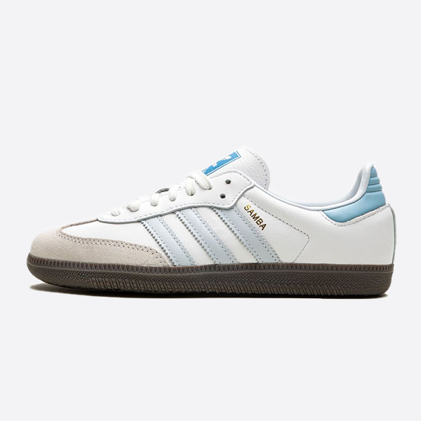Adidas Samba OG White Blue Samba Training Shoes ID2055