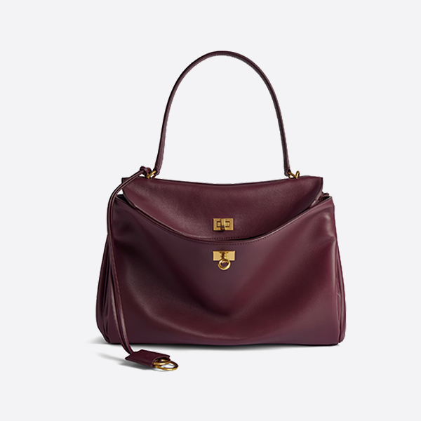 Balenciaga Medium Maroon Rodeo Series Handbag 7897722AA4V6034