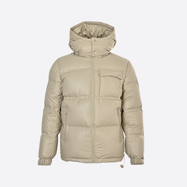 Prada Classic Triangle Logo Hooded Down Jacket