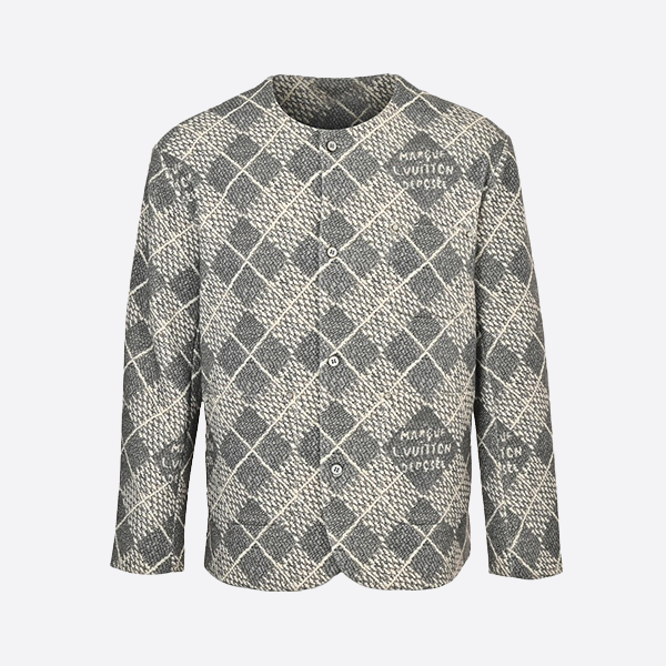 Louis Vuitton 2024Fw Diamond Collarless Jacket