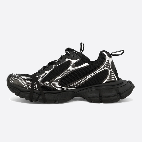 Balenciaga 3XL Sneakers XXXL Lace-Up Dad Shoes Black and White 8349007577237