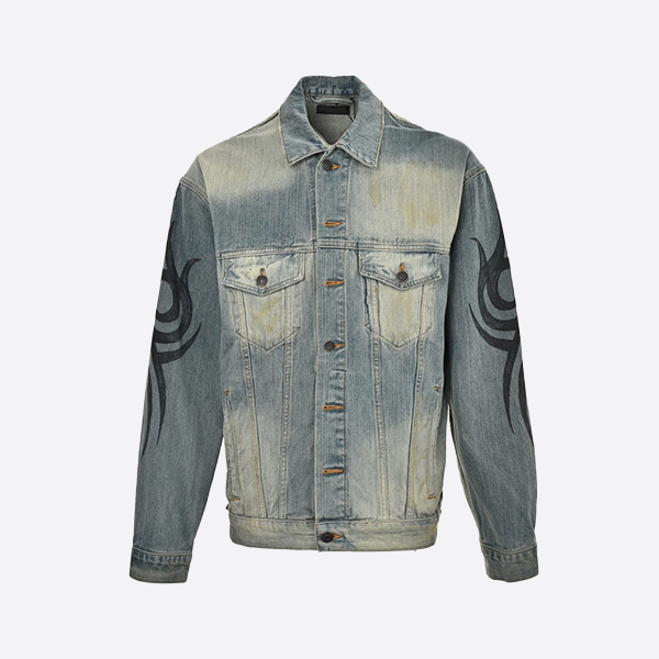 Balenciaga 24Fw Y2K Totem Denim Jacket