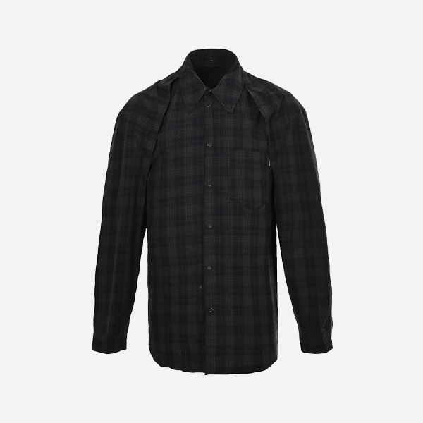 Balenciaga Oversized Deconstructed Two-Piece Shirt Jacket