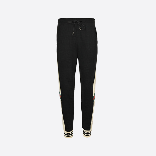 Gucci Double G Embroidered Stripe Colorblock Pants