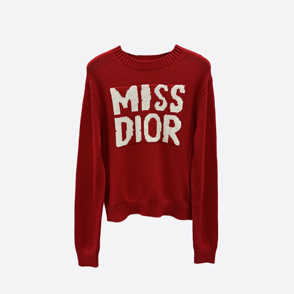 Dior Letter Logo Crew Neck Sweater