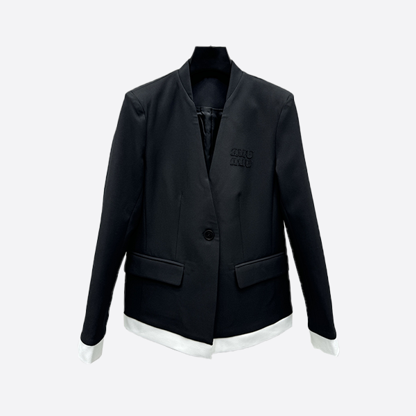 Miu Miu Black Elegant Suit Jacket