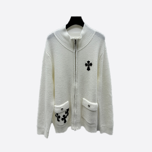 Chrome Hearts Stand Collar Zip Cardigan