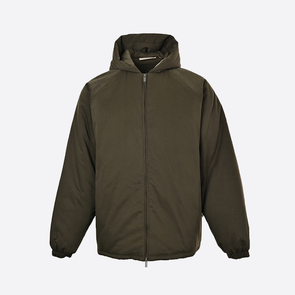 Fear of God Fog Essential Multi-Line Double-Row Silicone Letter Hooded Cotton Jacket