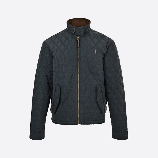 Ralph Lauren 24Fw R57 Pony Logo Diamond Stand Collar Cotton Jacket