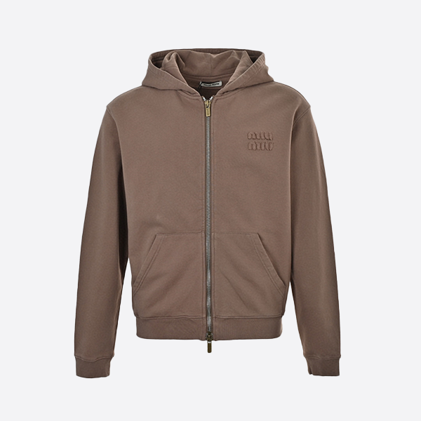 Miu Miu zip-up hooded jacket