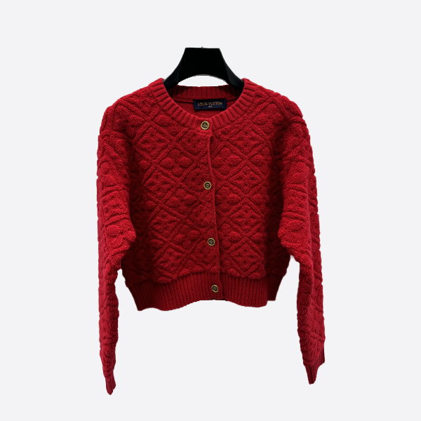 Louis Vuitton Diamond Jacquard Knit Cardigan