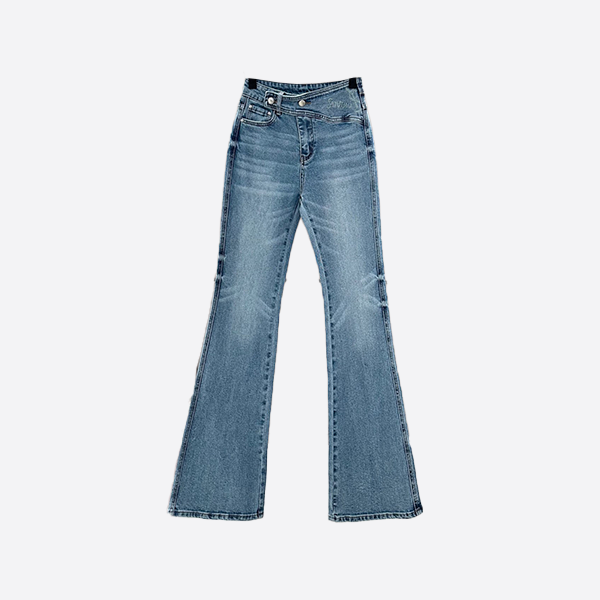 Saint Laurent style hot diamond flare jeans