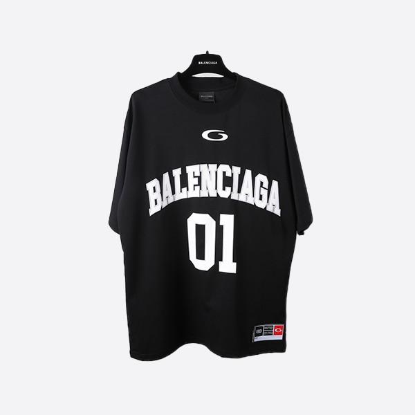 Balenciaga Basketball 01 Embroidered Short Sleeve