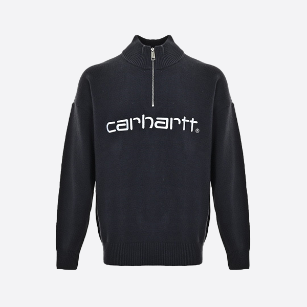 Carhartt Classic WIP Wide Half-Zip Stand Collar Knit Sweater
