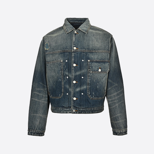Givenchy 2024Fw Distressed Denim Jacket