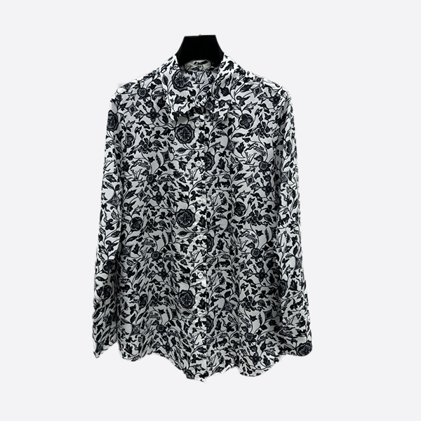 Louis Vuitton Floral Lapel Long Sleeve Shirt