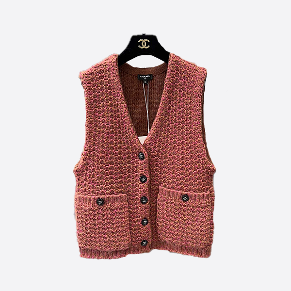 Chanel Cashmere Crochet Vest