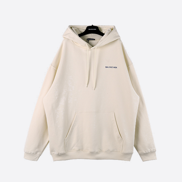 Balenciaga letter print hoodie on the front and back