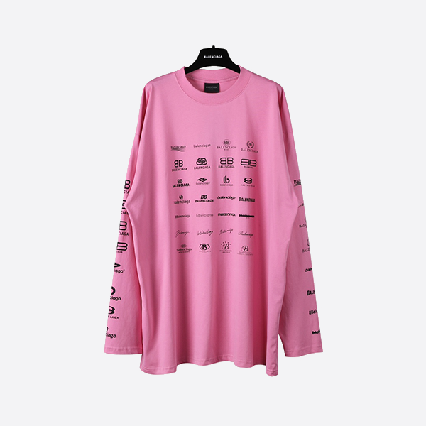 Balenciaga full logo long sleeve T-shirt