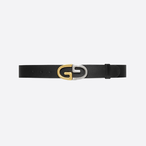 Gucci Round Interlocking Double G Belt 758614 CVE0G 1000