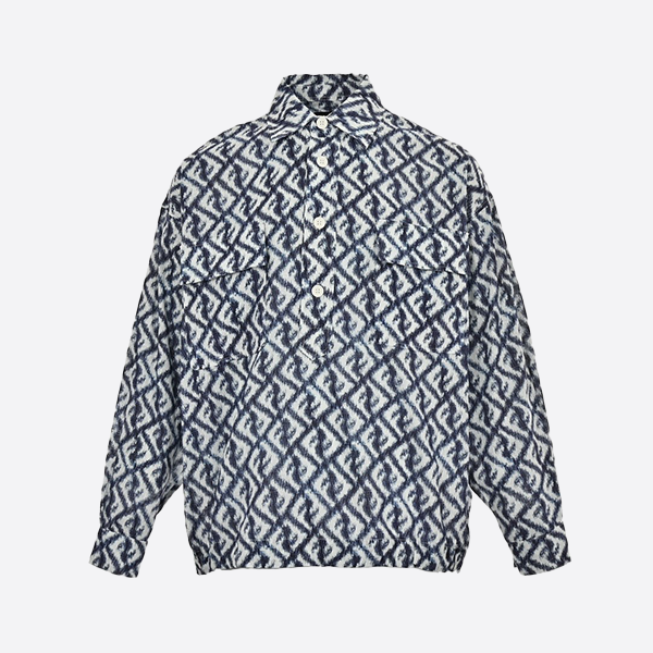 Fendi 23Fw All-Over Print Double F Shirt