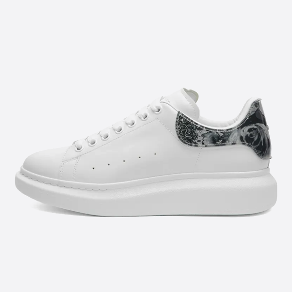 Alexander McQueen 2025 Ink Graffiti Heels, White, 794987WIFT5