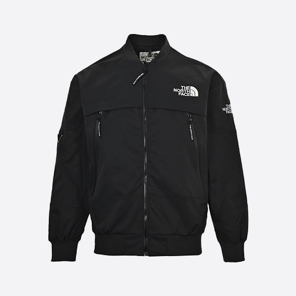 The North Face Baseball Collar Flight Jacket in Black